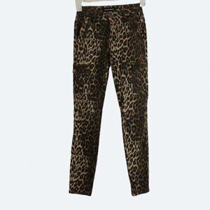 COPY - Ashley Mason leopard animal print skinny cargo pants size 25